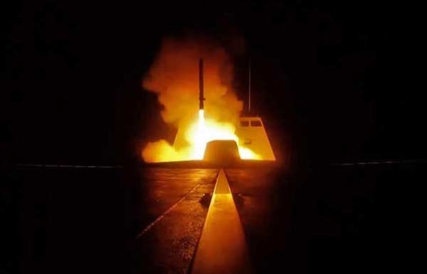 美英法发射110枚巡航导弹，对所谓的化武地点精确打击！www.pldtwx.com