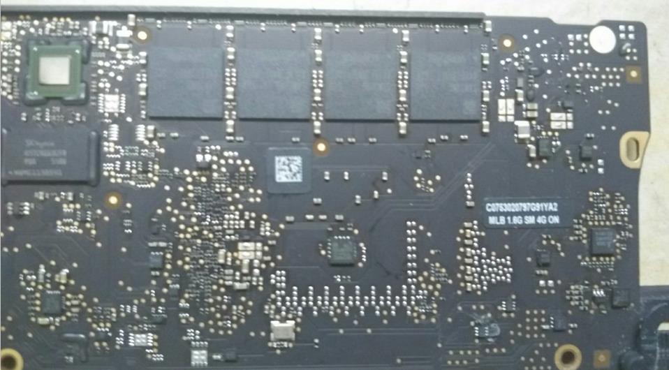 苹果 A1466 （820-00165-A）笔记本不开机主板高清图片!济南磐龙维修