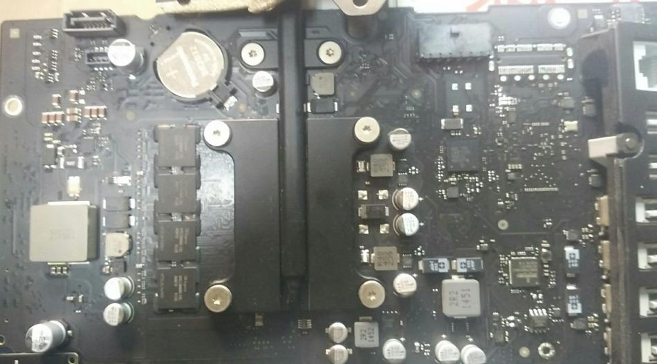 苹果一体机A1418 不开机维修高清图片！济南磐龙维修