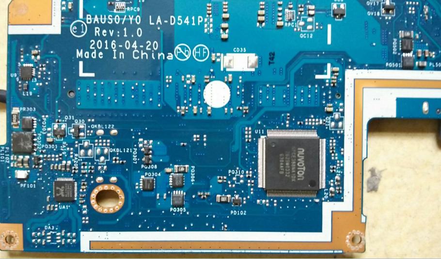联想笔记本 S310 不开机里面啪啪响主板维修高清图片(LA-D541P)济南磐龙贴