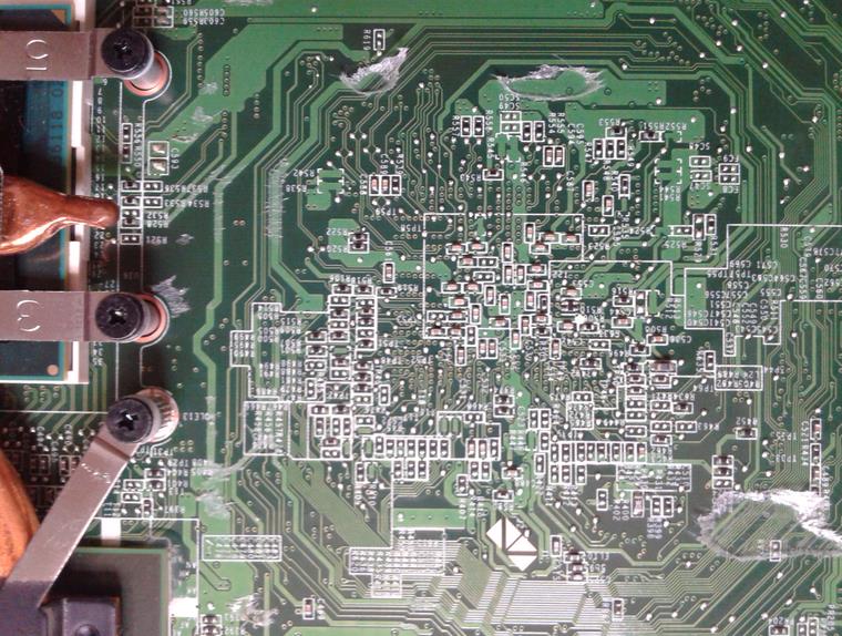 联想z480 主板高清维修图片